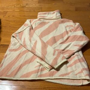 Pink Zebra Turtleneck